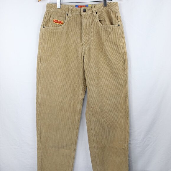 Empyre Corduroy Men's Beige Tan Pants SZ 28 Skatewear Streetwear Style SK8R Y2K - Picture 1 of 9